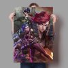 Arcane League of Legends Tv Poster Game Role Jinx Vi Jess Yasuo Canvas Painting Wall Art 7 - League of Legends Merch