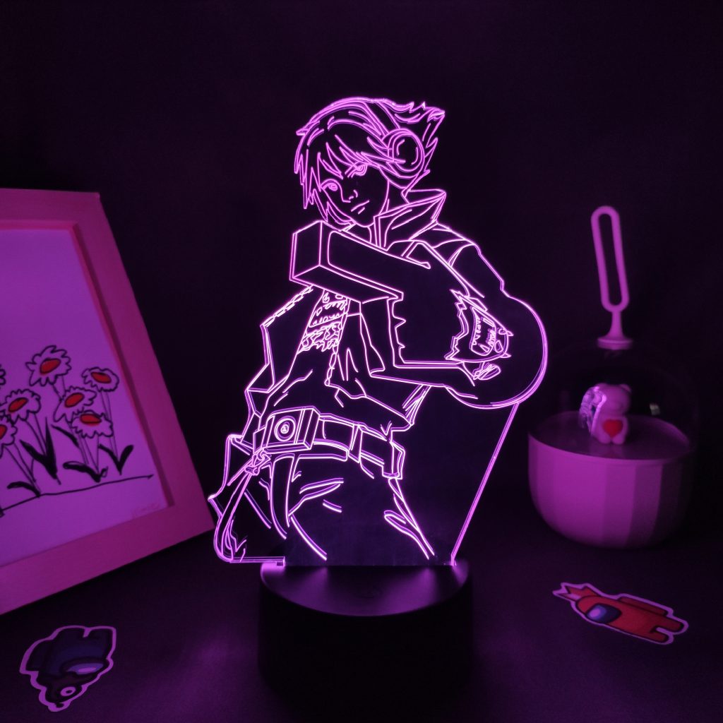 LOL Game Figure The Prodigal Explorer Ezreal Lamps 3D Led RGB Neon Night Lights Gift Room 1 - League of Legends Merch