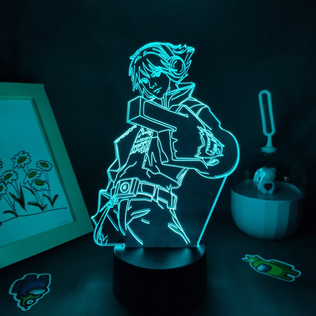 LOL Game Figure The Prodigal Explorer Ezreal Lamps 3D Led RGB Neon Night Lights Gift Room - League of Legends Merch