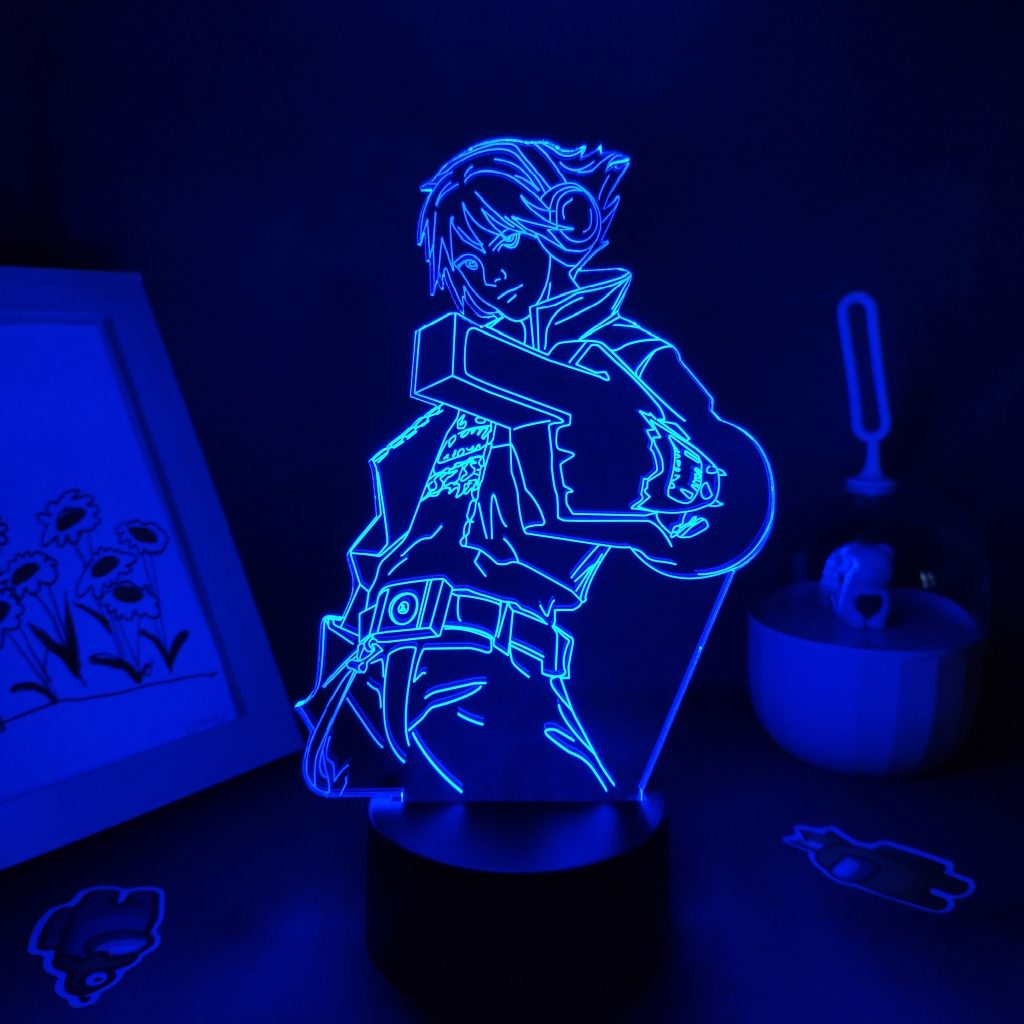 LOL Game Figure The Prodigal Explorer Ezreal Lamps 3D Led RGB Neon Night Lights Gift Room 2 - League of Legends Merch