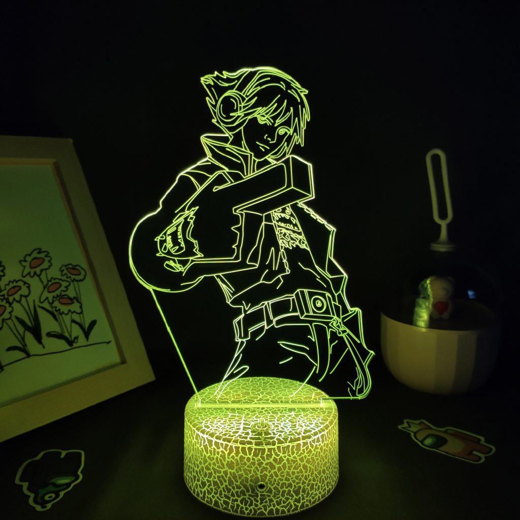 LOL Game Figure The Prodigal Explorer Ezreal Lamps 3D Led RGB Neon Night Lights Gift Room 5 - League of Legends Merch