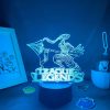 LOL Game League of Legends Figure Xin Zhao 3D Led Neon Night Lights Bedroom Table Decor - League of Legends Merch