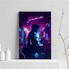 League of Legends Poster Aesthetic Vintage Gaming Wall Art Neon City Kda Sexy Akali Jinx Yasuo 8 - League of Legends Merch
