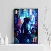 League of Legends Poster Aesthetic Vintage Gaming Wall Art Neon City Kda Sexy Akali Jinx Yasuo 9 - League of Legends Merch
