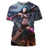 2023 New Anime Game LoL Arcane T Shirt Men Women Fashion League Of Legends 3D Print - League of Legends Merch