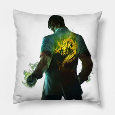 Lee Sin Dragon Fist Chinese Throw Pillow Official League of Legends Merch
