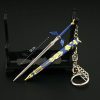 9 12cm Legend of Zeldas Link Master Sword Model Pendant Keychain for Men Kingdom Tears The 4 - League of Legends Merch