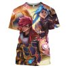 Anime LoL Arcane T Shirt Men Women Fashion League Of Legends 3D Print T shirt Kids 10 - League of Legends Merch