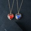 Game Legend Of Necklace Evil Eye Key Pendant Red Heart Pendant Lovers Friendship Gift Jewelry Accessories - League of Legends Merch