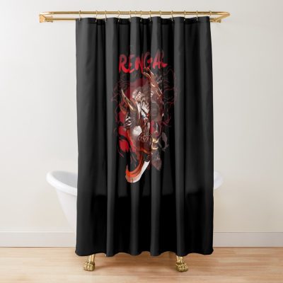 Rengar Ripped Cloth Shower Curtain Official League of Legends Merch