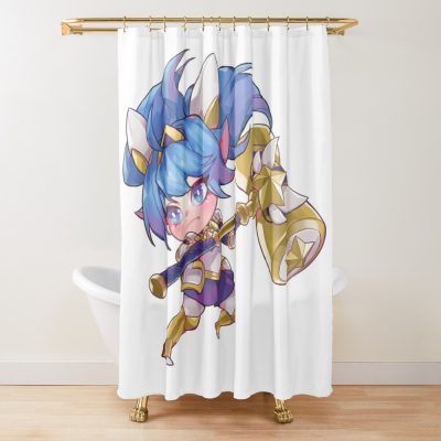 Adorable Sg Poppy Shower Curtain Official League of Legends Merch
